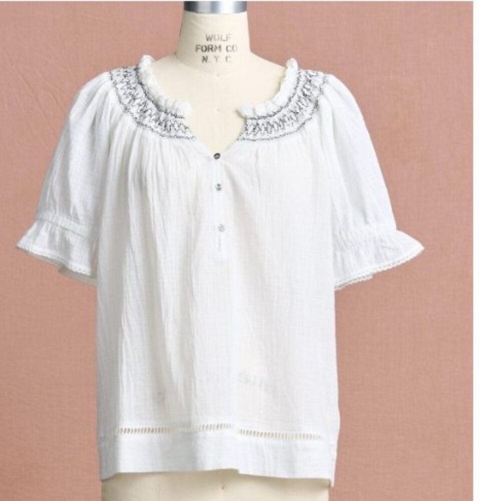 Sundance Morgan Easy Top in White – Size Petite Small – NWT